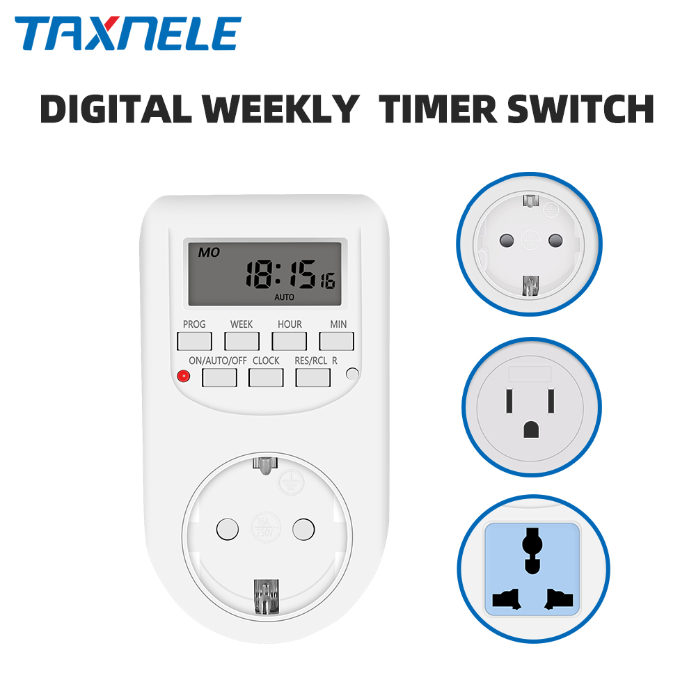 Kitchen Appliances Outlet - Minuterie numérique électronique 12/24 heures, prise