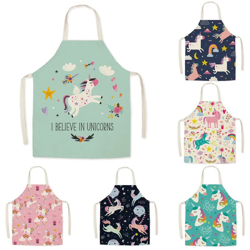Kitchen Appliances Hobart - Dessin animé licorne mode coton lin