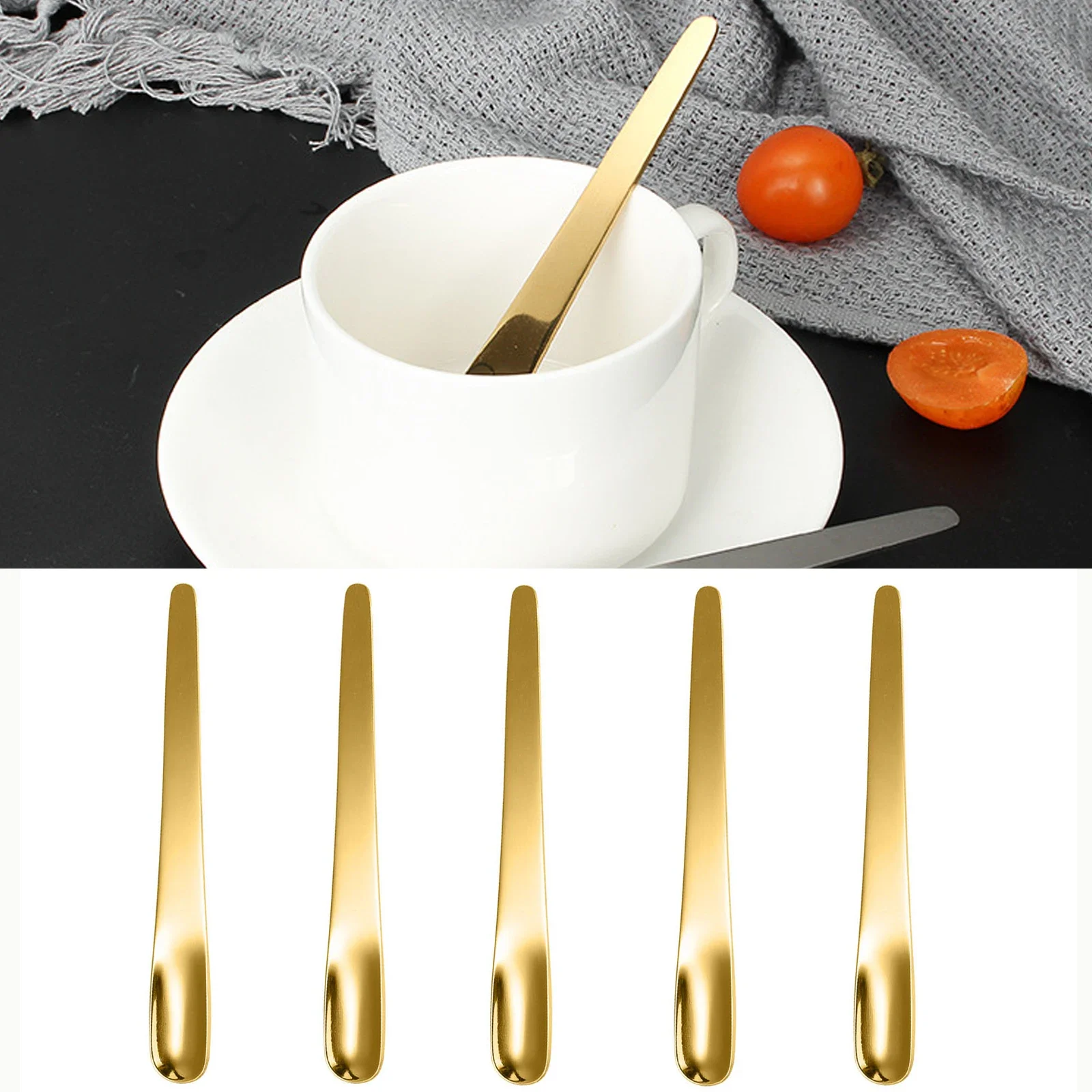 Kitchen Appliances B&Q - Cuillère à Café Plate en Acier