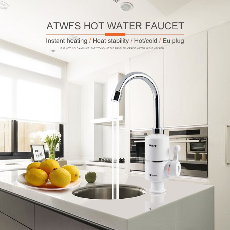 Kitchen Appliances And Utensils - ATWelasticity-Chauffe-eau électrique instantané sans réservoir, 3000W,