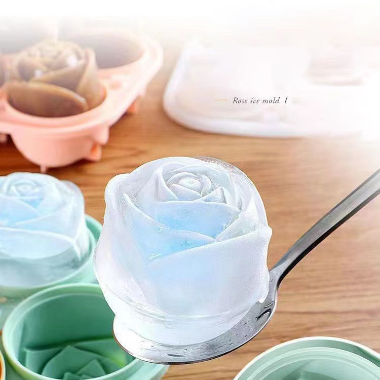 Moules à glace Rose 3D, 4 trou - Kitchen Appliances And Utensils avis et prix
