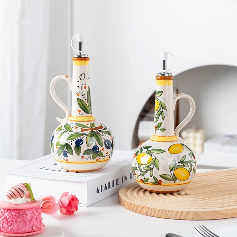 Bouteille d'huile en céramique - Kitchen Appliances And Utensils avis et prix